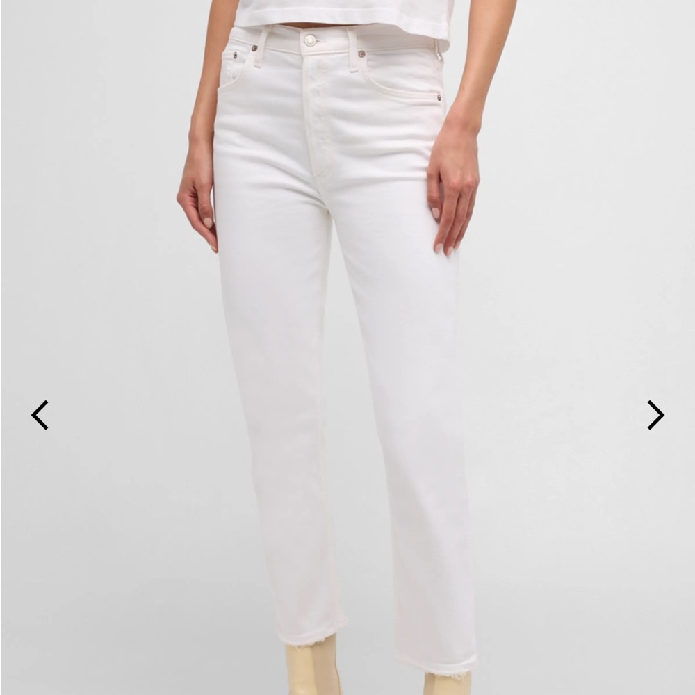 AGOLDE Riley High-Rise Straight Cropped Denim Jeans Size 26